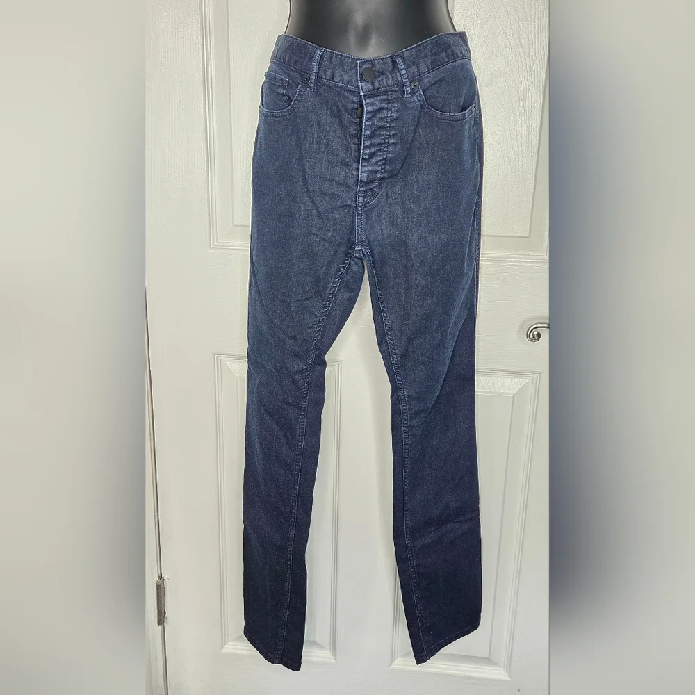 Zara Men's Slim-Straight Dark Wash Denim Jeans - Size 30